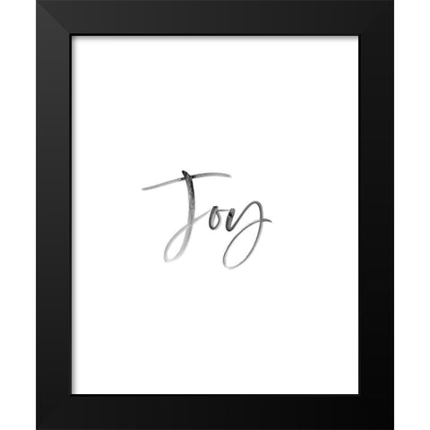 Joy Black Modern Wood Framed Art Print by Straatsma, Leah
