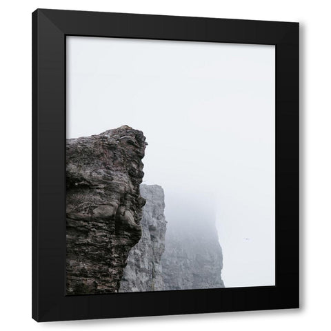 Serenity Cliffs Black Modern Wood Framed Art Print by Straatsma, Leah