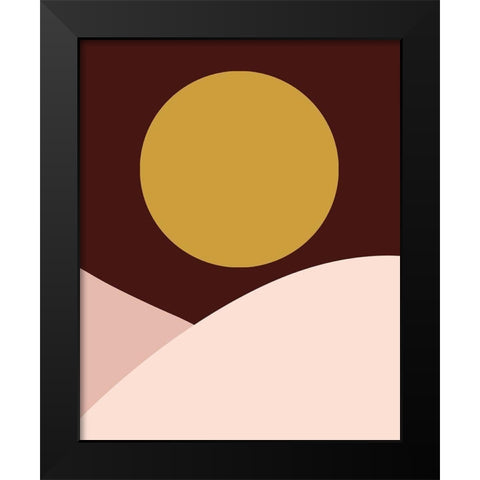 Earthen Sunset Black Modern Wood Framed Art Print by Straatsma, Leah