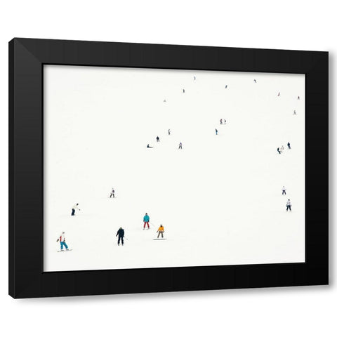Skiers Paradise Black Modern Wood Framed Art Print by Straatsma, Leah