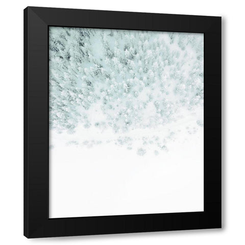 Winter Wonderland Black Modern Wood Framed Art Print with Double Matting by Straatsma, Leah