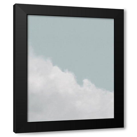 Mint Sky and Clouds Black Modern Wood Framed Art Print by Straatsma, Leah