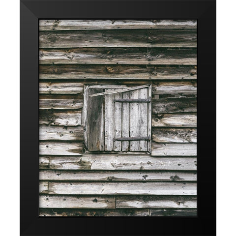 Barn Window Black Modern Wood Framed Art Print by Straatsma, Leah