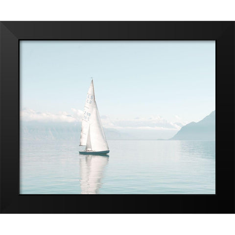 Sailboat Black Modern Wood Framed Art Print by Straatsma, Leah