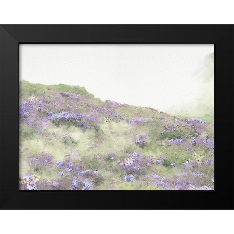 Lavendener Hill Black Modern Wood Framed Art Print by Straatsma, Leah