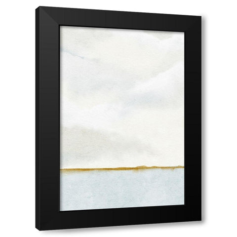 Morning View From The Dock 1 Black Modern Wood Framed Art Print by Straatsma, Leah