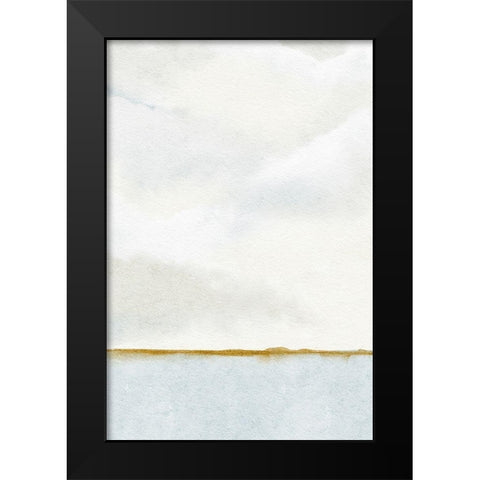 Morning View From The Dock 1 Black Modern Wood Framed Art Print by Straatsma, Leah