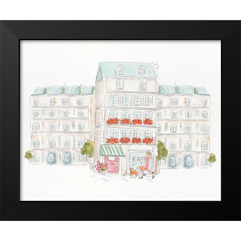 Paris Black Modern Wood Framed Art Print by Straatsma, Leah