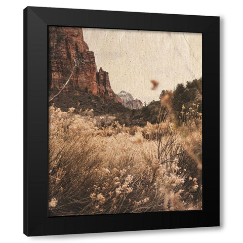 Mountain Range Black Modern Wood Framed Art Print with Double Matting by Straatsma, Leah