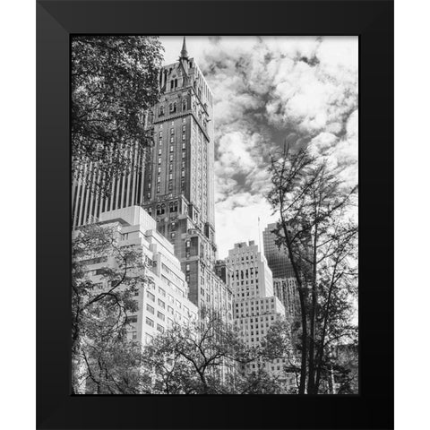 NYC Park Ave Black Modern Wood Framed Art Print by Straatsma, Leah