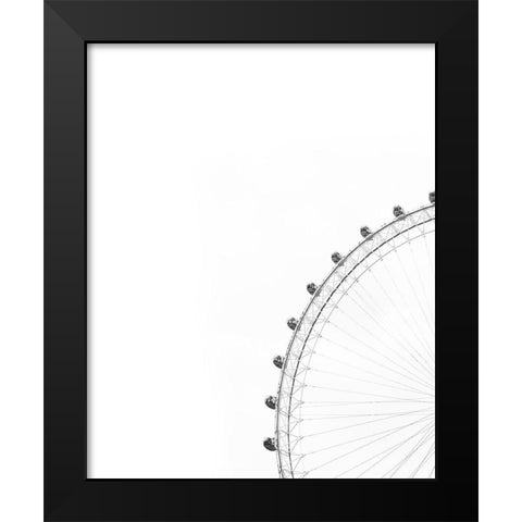 NYC Sky Wheel Black Modern Wood Framed Art Print by Straatsma, Leah