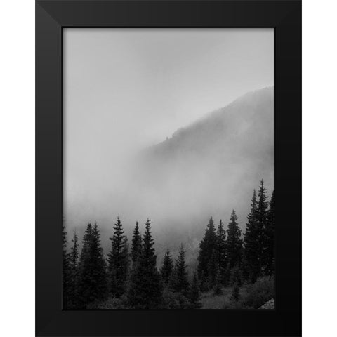 Smokey Mountains Black Modern Wood Framed Art Print by Straatsma, Leah