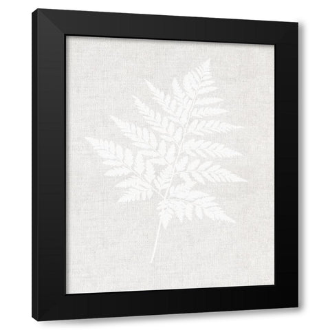 Fern Wall Art Black Modern Wood Framed Art Print by Straatsma, Leah