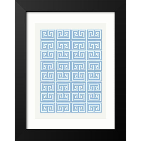 Key To My Greek Black Modern Wood Framed Art Print by Straatsma, Leah
