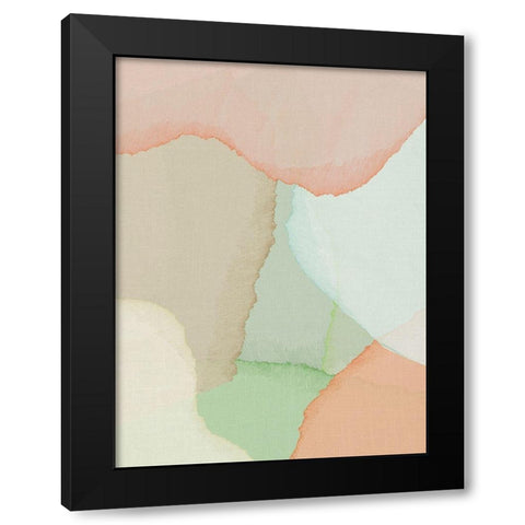 Paper Rips Black Modern Wood Framed Art Print by Straatsma, Leah