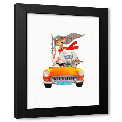 Need 4 Speed Black Modern Wood Framed Art Print with Double Matting by Straatsma, Leah