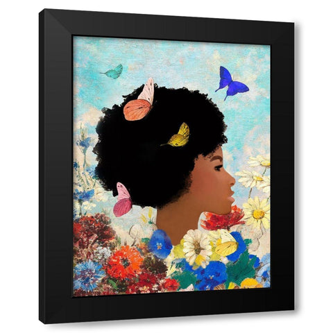 Equality Garden Black Modern Wood Framed Art Print by Straatsma, Leah