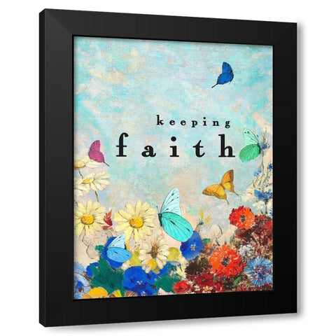 Keeping Faith Black Modern Wood Framed Art Print with Double Matting by Straatsma, Leah