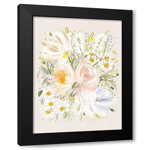 Beths Garden Black Modern Wood Framed Art Print by Straatsma, Leah