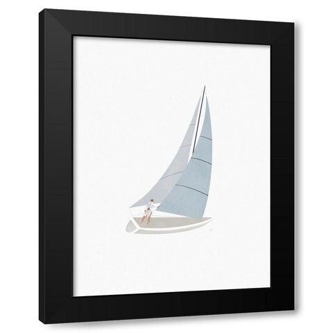 Learning The Ropes Black Modern Wood Framed Art Print with Double Matting by Straatsma, Leah