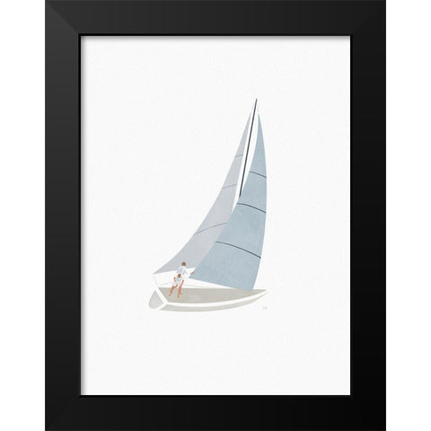 Learning The Ropes Black Modern Wood Framed Art Print by Straatsma, Leah