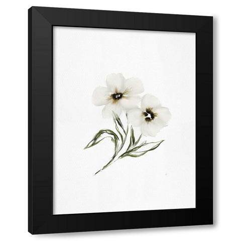 Lovely Florals Black Modern Wood Framed Art Print by Straatsma, Leah
