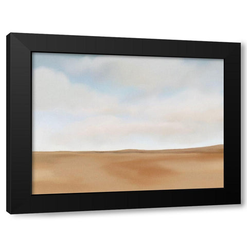 Wheat Fields Black Modern Wood Framed Art Print by Straatsma, Leah