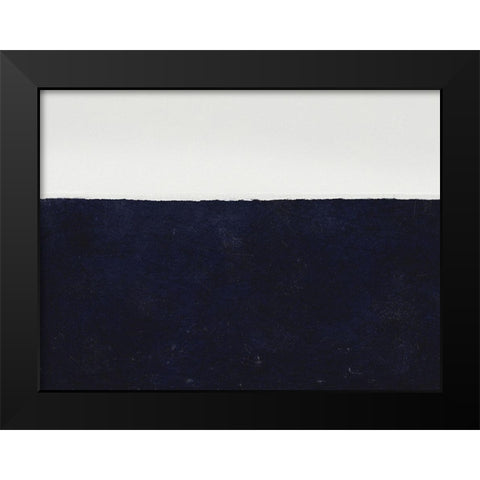 Blue Oyster Black Modern Wood Framed Art Print by Straatsma, Leah