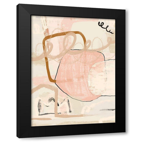 Delightful Black Modern Wood Framed Art Print with Double Matting by Straatsma, Leah