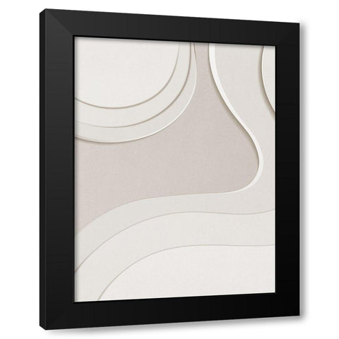 Oatmeal Black Modern Wood Framed Art Print by Straatsma, Leah