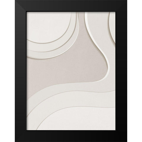 Oatmeal Black Modern Wood Framed Art Print by Straatsma, Leah