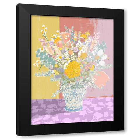 The Loveliest Bouquet Black Modern Wood Framed Art Print with Double Matting by Straatsma, Leah