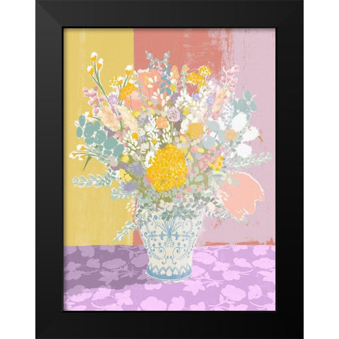 The Loveliest Bouquet Black Modern Wood Framed Art Print by Straatsma, Leah