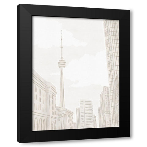 Toronto Black Modern Wood Framed Art Print by Straatsma, Leah