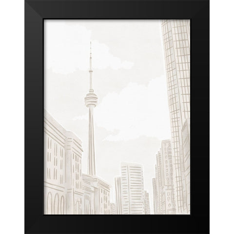 Toronto Black Modern Wood Framed Art Print by Straatsma, Leah