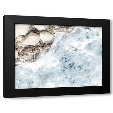 Rocky Shore 1 Black Modern Wood Framed Art Print by Straatsma, Leah
