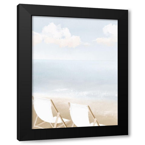 Enjoying The View Black Modern Wood Framed Art Print by Straatsma, Leah