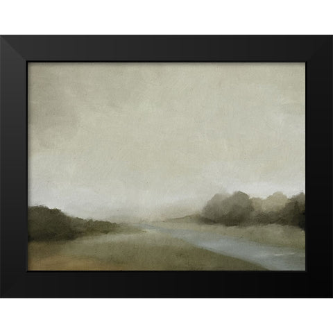 Lovers Creek Black Modern Wood Framed Art Print by Straatsma, Leah