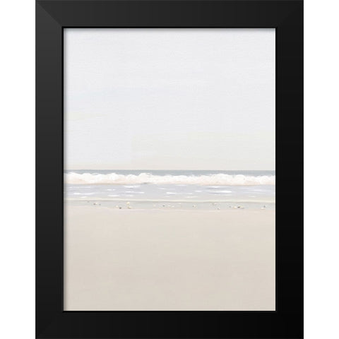 Collecting Rocks At Sunrise Black Modern Wood Framed Art Print by Straatsma, Leah