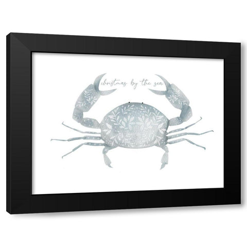 Christmas By The Sea Black Modern Wood Framed Art Print by Straatsma, Leah