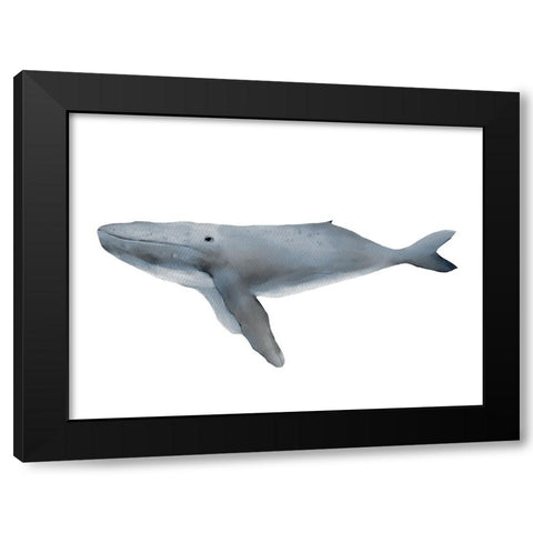 Humpback Black Modern Wood Framed Art Print with Double Matting by Straatsma, Leah