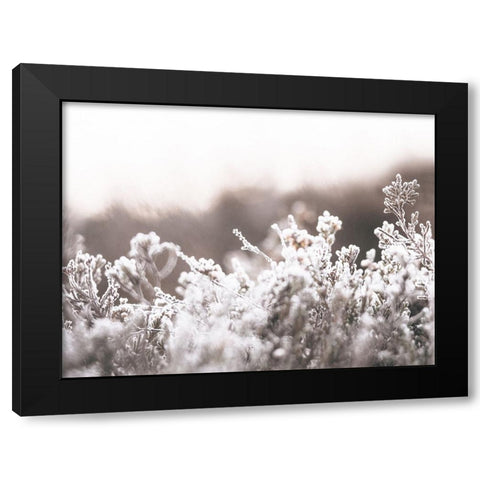 Cashmere Frost Black Modern Wood Framed Art Print with Double Matting by Straatsma, Leah