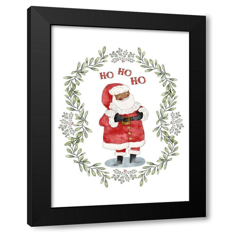 Ethnic Santa Black Modern Wood Framed Art Print with Double Matting by Straatsma, Leah