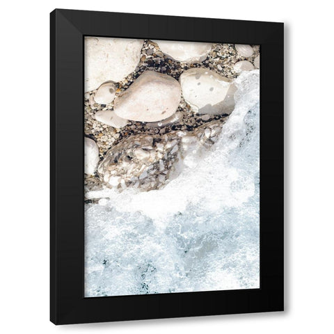Rocky Shore 1 Black Modern Wood Framed Art Print by Straatsma, Leah