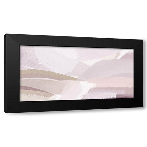 Brush Stroke Landscape Black Modern Wood Framed Art Print by Straatsma, Leah