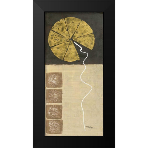 The Rising 1 Black Modern Wood Framed Art Print by Umang