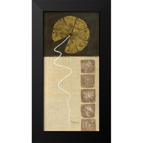 The Rising 2 Black Modern Wood Framed Art Print by Umang