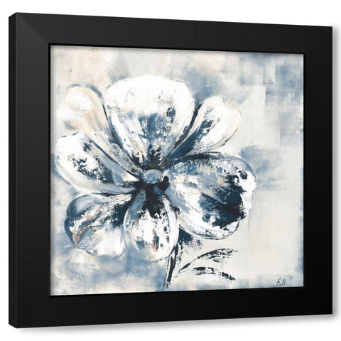 Blue Beauty Florenti Mate Black Modern Wood Framed Art Print by May