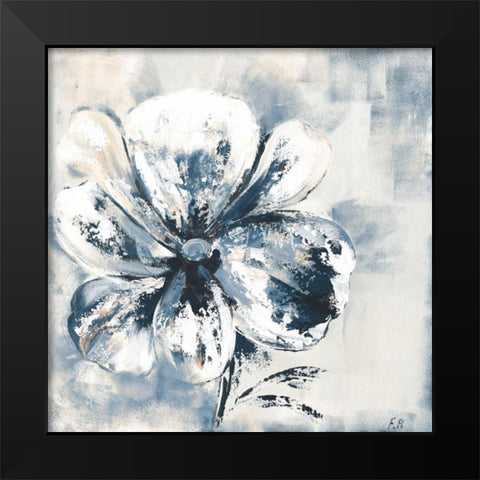 Blue Beauty Florenti Mate Black Modern Wood Framed Art Print by May