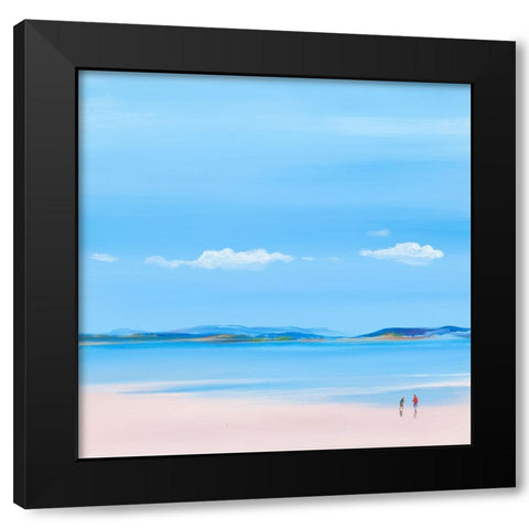 At The Beach 1 Black Modern Wood Framed Art Print by Hasen, Jan